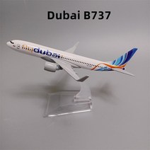 비행기모형 합금 금속 로얄 에어 마록 항공 B787 보잉 787 비행기 모델 다이캐스트 항공기 선물 장식 16cm, [15] DUBAI B737
