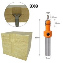 8mm shank hss woodworking 카운터 싱크 라우터 비트 세트 나사 추출기 remon demolition for wood milling cutter, 3mmx8mm