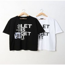 남녀공용 렛츠 나염 반팔티셔츠 2컬러 L-3XL