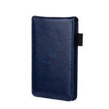 업무용 명품 가죽 다이어리 7가죽 다기능 미니 포켓 노트북 플래너 일일 메모 작업 참고 도서 리필 비즈니, 2. 네이비