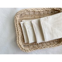 친환경 강화 소창 순면 주방 행주 4장 세트, 정련 O, 3겹