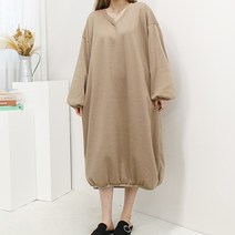 [퀸비샵] 빅브이 루즈 원피스(소프트기모 ver.)/기모원피스 빅브이원피스 빅사이즈원피스 큰옷