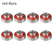 힐리스 전동 킥보드 전기 전동보드 듀얼전동 바퀴신발 4/8Pcs 내구성 608-2RS 고속 플레이트 스케이트 보, 04 red-8pcs