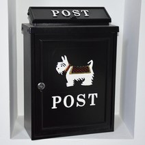 와이드패키지 포스트박스 전원주택 우체통 사서함 다세대 건의함 북유럽 주택 우편함, 강아지 반점