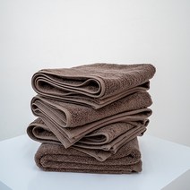 가치홈 항균타올 40수코마사 호텔수건 국산 당일발송, 밤색, 5매