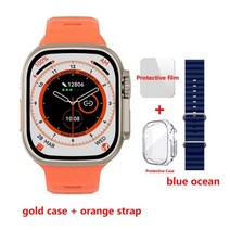 스마트워치 849mm 420*485 NFC 리로지오 intente PK ZD8, Orange-ocean Blue_49mm