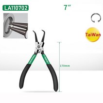LAOA-5 인치 7 인치 원형 클립 플라이어 스냅 링 원형 클립 플라이어 스프링 클램프 내부 외부 플라이어, 06 7inch LA110702