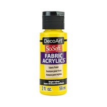 공예몰 데코아트 소소프트 패브릭물감 2oz 15 Bright Yellow