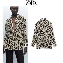 빈티지 애니멀 프린트 ZARA 자라 여성 셔츠
