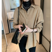 여성 아우터 여성아우터블라우스 블라우스 골덴셔츠 캐주얼남방 봄코디 TBH