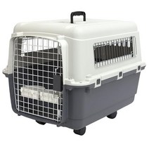 SPORT PET Plastic Kennels Wire Door Travel Dog Crate Collapsible Kennel, Kennel