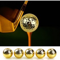 컬러 금골프공 홀인원기념 금도금 골프공 황금색 선물