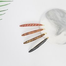시크몽 로랑스 프랑스 수입핀 백화점핀 5.7 cm 큐빅스톤 긴타원 슬림 수동똑핀
