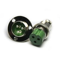 항공잭 25MM 날개타입 K-25-3핀 플러그 국내생산 원형커넥터 써큘러커넥터, 02_판넬