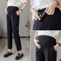 임산부 여름 긴 바지 블랙 슬랙스 팬츠 키작맘 임부복