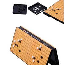 바둑판세트 바둑두는법 알까기 스터디 오목게임 명인랜드 자석식 소형, 단일
