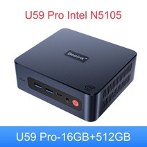 미니PC 데스크탑 고사양 Beelink u59 pro windows 11 인텔 11세대 셀러론 n5105 ddr4 8gb 256gb ssd 2.4amp5.8g 듀얼 wifi, 16g512g
