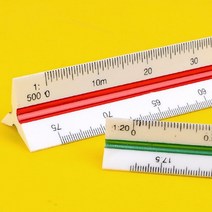 삼각 스케일자 도면 측량 건축사 제도용구 지도 저배율 고배율 건축 디자인자, 제품선택, 30cm - 저배율