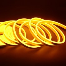 led 기판 LED 모듈 교체 거실 등 6mm LED 네온 12V 방수 LED 스트립 SMD2835 120LED/m 튜브 DIY 장식 파티 조명, 5M, 주황색