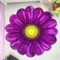 심플한 꽃 모양의 부드러운 플러시 푹신한 러그 미끄럼 방지 바닥 매트 실내 가정용 침실 홈 인테리어 매트 카펫 50cm/65cm