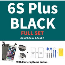액정lcd For iPhone 5 5S 5SE 6 6S 7 8 Plus 6P 6SP 7P 8P LCD 디스플레이 용 AAA 품질 전체 세트 어셈블리 터치 스크린 디지타이저 교체 화, [07] 6SP black Full Set