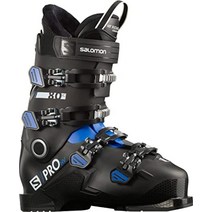 살로만 Salomon 남성 스키 부츠 신발 SPro HV 80 IC, 블랙 / 레이스 블루 / 화이트