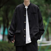 남성용 캐주얼 블레이저 블랙