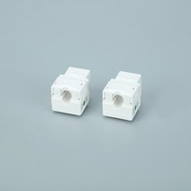 대덕100pc Cat3 Rj11 전화 모듈 금 4 코어 3 키스톤 잭 커넥터, 한개옵션0