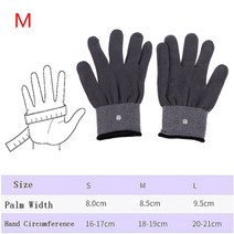 손가락마사지기 손안마기 1 쌍 eLectrode gLoves 수십 기계 전도성 eLectrode 마사지 gLoves 핸드 마사지 eLectrotherapy 리드 와이어, 1-사진으로