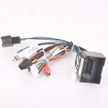 자동차배선car radio 스테레오 배선 하네스 케이블 어댑터 android 16pin for for chevrolet orlando spark for vauxhall for, 검은색