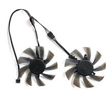 호환용 2PCS FDC10H12S9-C DC 12V 0.45A 4Pin 85mm 사파이어 R9 270 280 280X 285 HD7850 7950 7970 그래픽 카드 팬, 02 Double ball fan