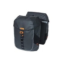Bell Basil 스포츠 방수 더블 백 자전거 패니어 짐받이 가방 독일발송, Black/Orange, One Size