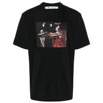 OFF WHITE 오프 화이트 티셔츠 OMAA038R21JER003 1025 BLACK RED /반팔티셔츠