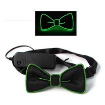 라이트 업 남자의 Led 멜빵 나비 넥타이 음악 완벽 한 조명 된 축제 의상 파티, 08 Bow tie- dark Green