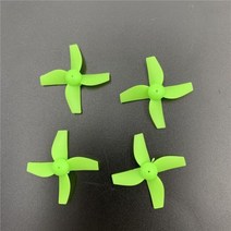 드론날개 드론 프로펠러 모터 부품 E010 JJRC H36 BLH8580 BLH8700 용 투명 프로펠러 DIY 소형 후프 블레이드 인덕트릭스 실내 FPV, Green