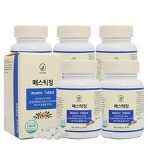 그리스산 100% 하이 매스틱 검 60정, 5통