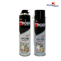타이거 우레탄폼 플러스 건용 일회용 단열 폴리우레탄폼, 1개