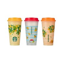 스타벅스 제주 리유저블 컵 세트 473ml (3p) 제주 md, 부직포+선물상자포장