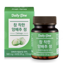 데일리원 참 착한 양배추 정, 60정, 6개