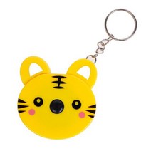 높은 품질 귀여운 1 미터 긴 동물 롤 자동 스트레치 눈금자 편지지 바느질 측정 눈금자, YELLOW