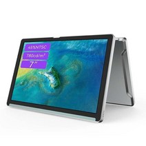 7 인치 휴대용 모니터 lcd 디스플레이 hdmi hdr ips 패널 mini mobile screen for laptop xbox ps4 ps5 pc 컴퓨터 라즈베리 파이 4 3, 실버 7인치, 오 플러그