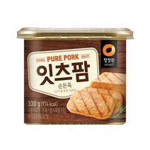 청정원 맛있는밑반찬 잇츠팜 통조림 햄 순돈육 추천 330g 자취 캠핑음식 간단한요리 간편식, 12개