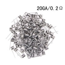 발전기 부품 Ni80 트위스트 퓨즈 하이브 클랩톤 코일 100 개 미리 만들어진 랩 외계인 믹스 쿼드 DIY, 01 20G