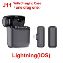 asmr마이크 줌 개인 방송용 유튜버 마이크 무선 라발리에 라펠 마이크 3.5mm 전 방향 콘덴서 마이크 카, 04 J11 Lightning(iOS)