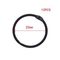 고품질 2 3 5 10Pcs 검은 금속 반지 바인더 15 76mm DIY 루스 리프 책 농구 오프닝 사무실 바인딩 Supplie 사진 앨범, 20mm