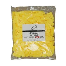 LTG 타일스페이서 쿠사비 타일간격제 줄눈 메지간격 메지핀 쐐기형 300개입(1Bag), 17. 타일스페이스 쐐기 일자(-) 노랑색