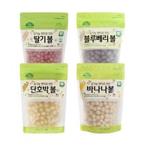 오가닉스토리 유기농 현미로 만든 과자볼 65g 2P 아기 과자 간식 떡뻥 쿠키 스낵, 유기농 현미 딸기볼 65g 2P
