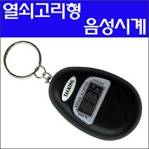 헬리오스 음성시계 말하는시계 알람 시각장애인 노인 장애인용품 실버용품 열쇠고리 시계 xj, 1개, 열쇠고리음성시계-xj
