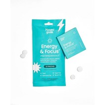 검 | 누트로픽 에너지 카페인 껌 에너지와 집중력을 위한 40mg + 60mg L-테아닌 B 비타민 무설탕 비건 케토제닉 성인용 보충제 민트맛 Dbl-SLV 향낭