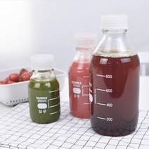 기타 수제 청 눈금 유리병 250ml 500ml 1000ml, 1개